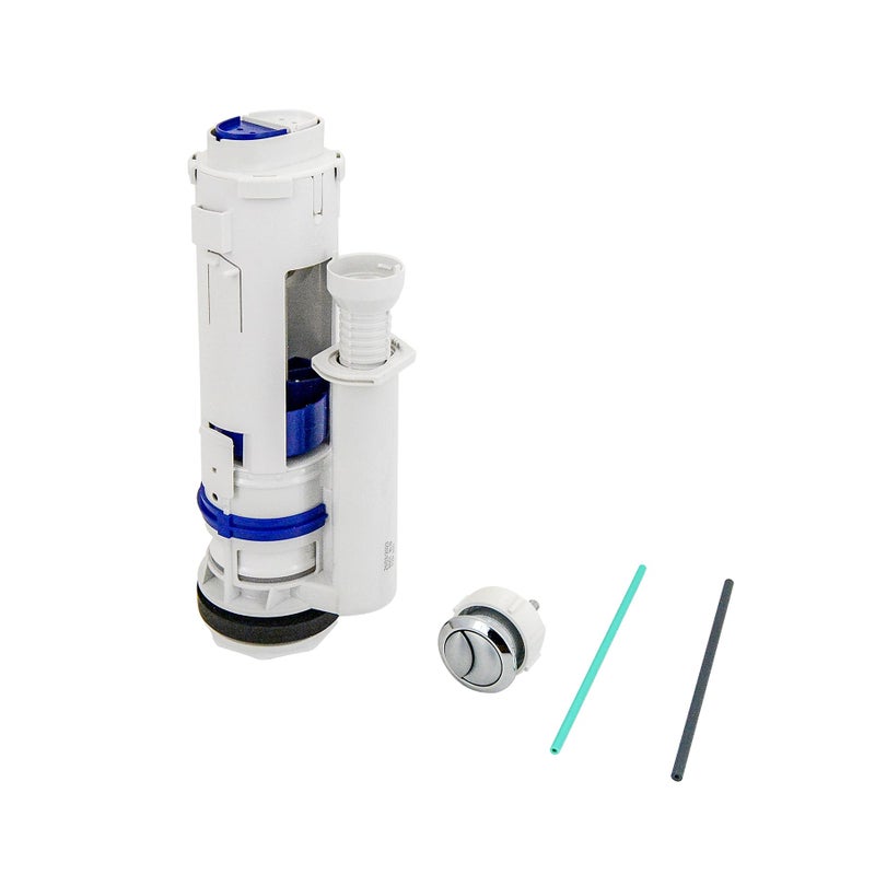 Lychee Light Dual Flush Valve & Push Button Replacement Parts and Assembly Fits Geberit & kohler Split Toilet Parts, with Top Push Button,Universal Toilet Tank Spare Kits White,2 Inches (11"" Height) - Image 2